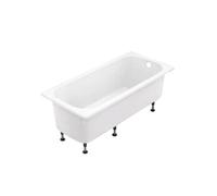Jacob Delafon Baignoire rectangulaire Brive 170 x 75 cm Acrylique Blanc Pieds réglables QuickClip