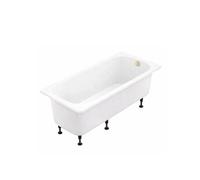 Baignoire droite 170 X 75 Brive avec vidage doré