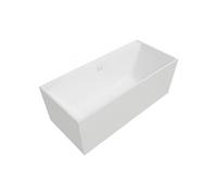 Baignoire droite 170 x 75 VILLEROY & BOCH Collaro acrylique blanc mat avec vidage et trop plein blanc mat