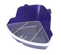Baignoire du Hamster, Hamster Sand Bath Container Murd Suspendu Anti Sclash Sanding Sand Bath pour avec du Plastique à Haute Résistance pour Les Petits Animaux de Compagnie à Utiliser (L)