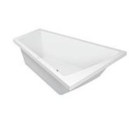 Duravit Baignoire Paiova 700217000000000 encastrée 180×140×46 cm, dossier incliné à droite, blanc