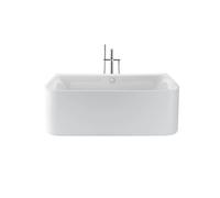 Baignoire en pose libre Duravit Happy D.2 Plus, 2 pentes de dos, revêtement acrylique sans soudure, 1800x800x460mm, 700453800000000, Couleur: Baignoire en blanc avec revêtement acrylique Graphite Supe