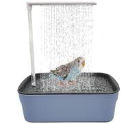 Baignoire Ensemble de Bain pour Oiseaux 12.4x13.4x8.5 Grand Ensemble d'oiseaux Automatique Perroquet électrique avec robinets Douche Amovible Baignoire pour Petit