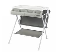 Bébé Confort – Baltic Baignoire & Table à langer 2-en-1 – 0–12 mois, rangement compact, Grey Mist