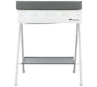 BEBECONFORT Baltic Table à langer et baignoire 2en 1, Pliable, De la naissance à 12 mois (11kg), Mineral Gray