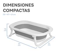Baignoire Flex MS Innovaciones Gris + Coussin Etoiles