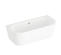 Baignoire Vitra Geo 65421008000 180 x 80 x 56,5 cm, capacité 238 l, dos au mur, bonde centrale