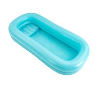Baignoire gonflable 212 x 96 x 37 cm pour lit avec pompe et sac à eau | Design double couche, anti-fuite, gonflage rapide en 60 s, rangement pliable
