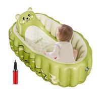 Baignoire Gonflable Bébé - Baignoire Portable Voyage Bébé Cartoon - Accessoire De Bain Pliable Pour Garçons Filles Baignade Piscine Salle De Bains Plage Camping Voyage