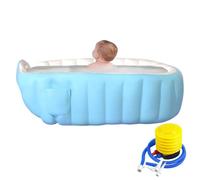 Baignoire Gonflable Bébé | Baignoire Soufflée Pour Bébé Avec Pompe À Pied,Bassin Anti-Dérapant pour Bain Douche Intérieur Extérieur Maison Voyage