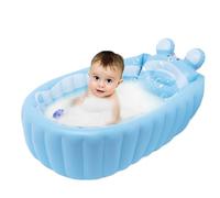 Baignoire gonflable, piscine de bain pour bébé, lavabo pour bébé, baignoire à air salvatrice, conception anti-fuite, bleu, douche, maison, voyage, garderie