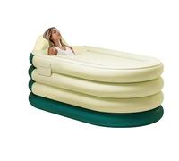 Baignoire gonflable | Pompe à pied incluse pour le lavage complet du corps - Baignoire gonflable pour adultes | pour spa, relaxation, récupération, maison, hôtel, appartement, athlètes, hommes
