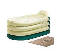 Baignoire gonflable | Pompe à pied incluse pour le lavage complet du corps | Bassin gonflable pour bain de glace | pour spa, détente, repos, appartement, maison, hôtel, adulte