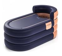 Baignoire gonflable portable pour adultes, avec couvercle à fermeture éclair, baignoire pliable pour le spa à la maison et un bain chaud (pompe à air de 160 × 84 × 65 cm)