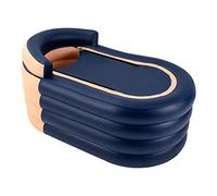 Baignoire gonflable pour adulte 140 x 84 x 74 cm - Baignoire mobile pliable pour adulte - Avec pompe à air électrique sans fil - Baignoire en plastique pour salle de bain, balcon et camping