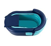 Baignoire gonflable pour adulte avec pompe à air électrique sans fil adaptée au bain-marie chaude en lin - Design pliable - Salle de bain familiale