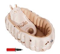 Baignoire Gonflable Pour Bébé | Bain Portable pour Enfant et Bébé Gonflable | Piscine Pliable Accessoire Douche Voyage Maison Plage Camping Vacances Fête