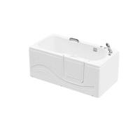 Baignoire HOME DELUXE 'VITAL M' >Version: Droite< Sur pied, Acrylique sanitaire I Baignoire de coin en acrylique
