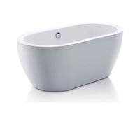Baignoire îlot - 149 x 75 x 58 cm - Acrylique - Blanche - 178 L - ADRINA