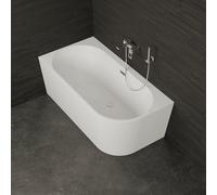 Baignoire Ilot Capri 150 gauche blanche 150 x72 x58 cm, by SPALINA