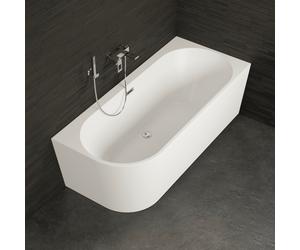 Baignoire Ilot Capri 160 droite blanche 160 x76 x58 cm, by SPALINA