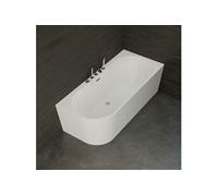 Baignoire Ilot Capri 170 droite blanche + robinetterie chromée 170 x76 x58 cm, by SPALINA