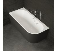 Baignoire Ilot Capri 180 gauche noire 180 x81 x58 cm, by SPALINA