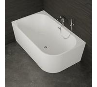 Baignoire Ilot Capri duo 170 gauche blanche 170 x100 x58 cm, by SPALINA