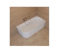 Baignoire Ilot Cosmic 160 droite blanche 160 x76 x58 cm, by SPALINA
