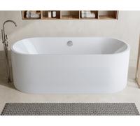 Baignoire îlot design - 221 L - 170 x 75 x 58 cm - Blanche - KATOUCHA
