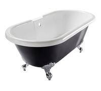 Baignoire ilôt double coque - KRONE BY LG INDUSTRIES - Diana - Noir - Ovale - 80 cm