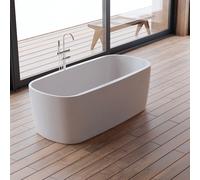 Baignoire Ilot Dune 170 blanche 170 x80 x58 cm, by SPALINA