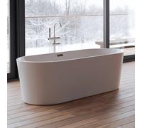 Baignoire Ilot Jade 170 blanche 170 x80 x58 cm, by SPALINA