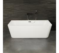 Baignoire Ilot Mint 180 blanche 180 x81 x57 cm, by SPALINA