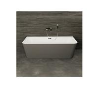 Baignoire Ilot Mint 180 grise 180 x81 x57 cm, by SPALINA