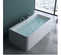 Baignoire îlot rectangulaire 180cm Sogood Vicenza601 acrylique blanc 180x80x57cm