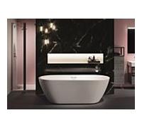 Baignoire Îlot Riho Inspire remplissage par le Trop-Plein FALL 800x800x1800mm Chromé/Blanc