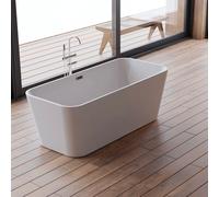 Baignoire Ilot Stellar 170 blanche 170 x75 x56 cm, by SPALINA