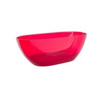 Vente-unique - Baignoire îlot translucide - 292L - 160 x 72 x 56 cm - Rouge - Résine - SPAVO