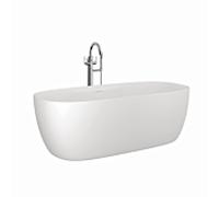 Baignoire Kludi RESA S 53BF0153 Soft Edge, 170 x 80 x 56 cm, bonde incluse, blanc mat