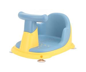 Baignoire Légère en Plastique avec Ventouses Se pour Tout-petits, Bleu, Dotée d'un Dossier Qui Vous Soutient à l'angle Maximum (bleu ciel)