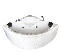 BAIGNOIRE MASSANTE ANGLE Model Las Vegas 150 x 150 cm BALNEO BAIN TOURBILLON SPA Cascade inclus!