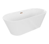 Baignoire Mexen Flavia 170 x 75 cm blanc/or rose