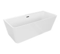 Mexen Volta baignoire autoportante adossée 170 x 75 cm, blanche, trop-plein noir - 51131707500-70 45575 5905315378088