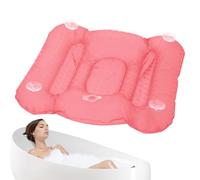 Baignoire oreiller - Tampon de massage de bain ergonomique, coussin de spa gonflable avec de fortes ventouses | Oreiller complet de baignoire, tapis de bain confortable pour les adultes et les femmes,