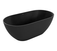 Baignoire ovale autoportante Mexen Rimini 150 x 75 cm noir mat