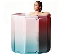 Baignoire Pliable, 80 x 70 cm (L x H) Baignoire Mobile Pour Bains Chauds Et Froids Pour Petites Salles De Bain Douche Spa Et Bien-être En Extérieur Bain De Glace Pour Adultes