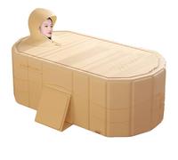 Baignoire pliable adulte - cuve de trempage portable avec isolation matelassée | PVC SPACE SAVER DU BAIN SAVER | Basses de relaxation compactes pour un usage domestique | Baignoire pliable durable ave