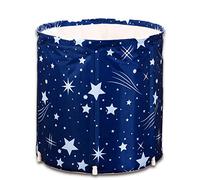 Baignoire Pliable, Baignoire de Spa Portable, Baignoire de Seau, Baignoire Bain Baril PVC 3 Couches, Baignoire Piscine, Seau De Salle De Bains pour Adulte et Bébé… (A)