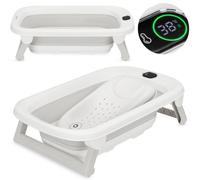 Baignoire Pliable Bébé Babybubble Avec Thermomètre Et 2 Hauteurs Réglables Grey Ash TU